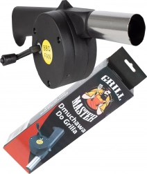 Soufflet manuel pour barbecue avec manivelle