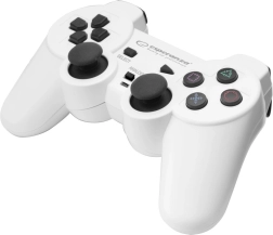 Manette Gamepad Pro pour PC et PlayStation 3 avec vibrations Esperanza Trooper (USB, blanc/noir)