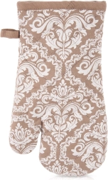 Gant de cuisine en coton avec aimant beige 32 cm
