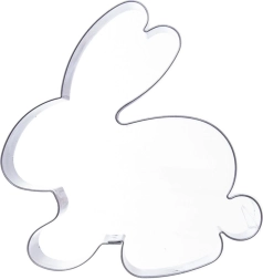 Emporte-pièce en acier lapin 10 cm