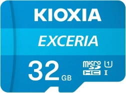 Carte microSD 32 Go KIOXIA EXCERIA UHS-I U1 + adaptateur