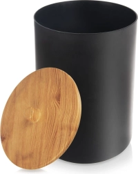 Poubelle de salle de bain noire 7 l