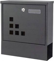 Boîte aux lettres avec support pour journaux