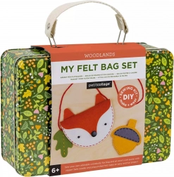 kit créatif sac renard et porte-monnaie gland PETIT COLLAGE