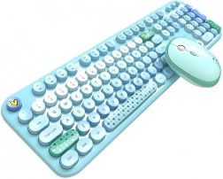 MOFII Lovely Ensemble Clavier et Souris Sans Fil (Bleu)