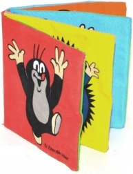 Livre textile bruissant dépliable KRTEK 10 × 10 cm