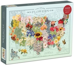 Puzzle Fleurs des États-Unis 1000 pièces