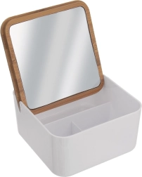 Miroir cosmétique avec organiseur Whitney