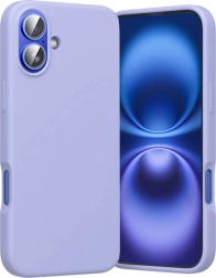 coque en silicone avec MagSafe pour iPhone 16 – Vention, lilas