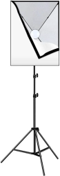Ensemble de studio Puluz Softbox 50x70 cm avec trépied et ampoule LED