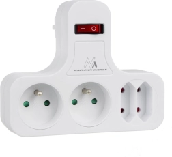 Multiprise Maclean avec interrupteur type E