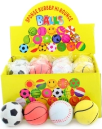 Ballons sautillants en caoutchouc 6 cm