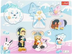 Puzzle en bois moyen Château de glace, 8 pièces