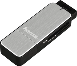 Lecteur de cartes USB 3.0 SD/microSD – argent