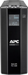 Onduleur de secours APC Back‑UPS Pro 1600 VA avec AVR et LCD, 8× C13