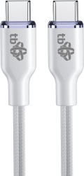 Câble USB‑C vers USB‑C 60W Glamour 1,5 m blanc