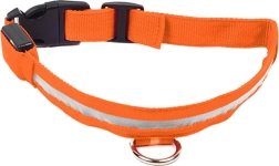 AG232C COLLIER LUMINEUX LED 32-37CM ORANGE