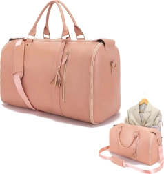 Sac de voyage pliable 2-en-1 avec housse pour costume/robe 55 L, imperméable