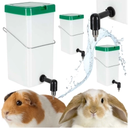 Abreuvoirs goutte-à-goutte de poche pour lapins et rongeurs, 1 l – lot de 3 pièces
