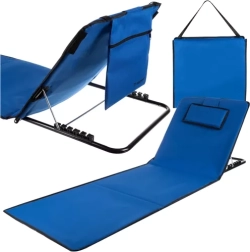 Tapis de plage avec dossier réglable et coussin TRIZAND