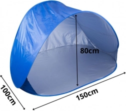 Tente de plage auto-déployante avec protection UV, grande et légère