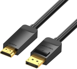 Câble DisplayPort 1.2 vers HDMI 1.4 Vention HAGBH 2 m, 4K 30 Hz (noir)