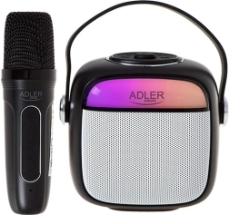 Haut-parleur karaoké avec microphone Adler