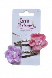 Barrettes fleur pour petites princesses