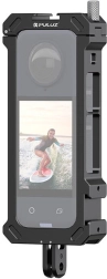 Coque de protection en métal PULUZ avec adaptateur pour trépied pour Insta360 X4