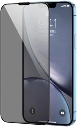 Verre trempé à bord noir pour iPhone 15 Pro