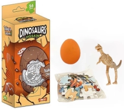 Puzzle de 30 pièces dinosaure et œuf avec squelette