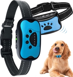 Collier de dressage électronique anti-aboiement pour chiens, étanche et rechargeable