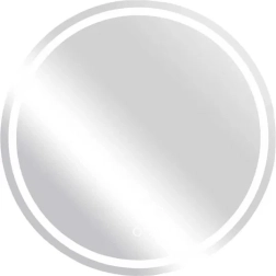 Miroir de salle de bain rond LED 80 cm avec commande tactile