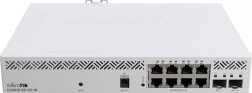 Commutateur réseau PoE MIKROTIK avec 8 ports et 2× SFP+ 10 Gb/s