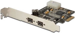 Contrôleur FireWire 800 PCIe avec 2 ports externes et 1 port interne, low profile