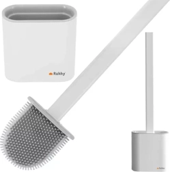 Brosse WC en silicone RUHHY avec support et support mural