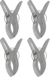 Pinces de plage pour serviette, lot de 4