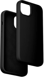 Vention coque en silicone pour iPhone 15 Plus avec MagSafe (noir)
