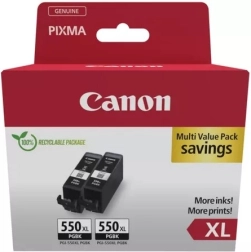 Double pack de réservoirs d’encre noire Canon PGI-550XL