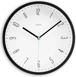 Horloge murale Capri 25 cm noire