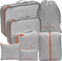 Organisateur de voyage pour valise - ensemble de 7 pièces Trizand