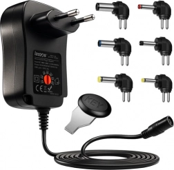 Adaptateur universel Izoxis 30W avec USB et embouts interchangeables