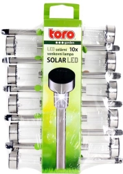 Lampes solaires LED de jardin, lot de 10 pièces