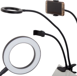Lampe de table 24 LED avec support de téléphone
