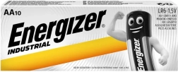 Piles alcalines ENERGIZER Industrial AA (LR6), 10 pcs