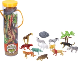 Ensemble d’animaux en tube – figurines en plastique pour enfants