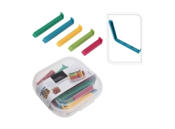 Pinces en plastique pour sachets dans une boîte - 24 pièces