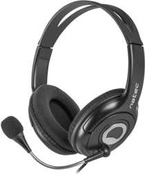 Casque Natec Bear 2 avec microphone noir