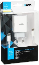 Chargeur secteur IBOX C-36 USB‑C PD 20 W