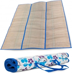 Tapis de plage thermique en paille 150 x 170 cm